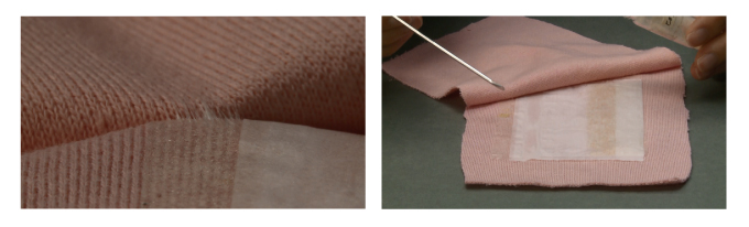 粘着シートにダニを散布