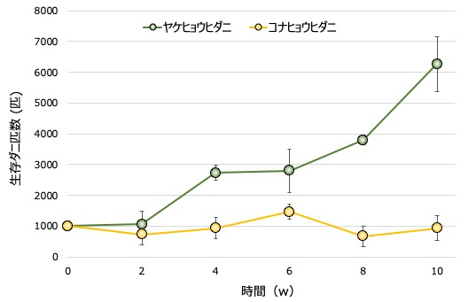 図4布団環境のダニ増殖